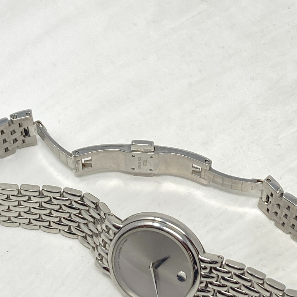 Movado Museum Watch Women 23mm Silver Tone 84.A1.1835 Swiss New Battery 6.5" - Picture 16 of 16